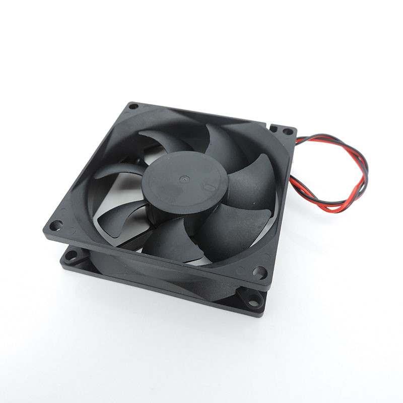 2pin dc 80mm 80X80X25MM Cooling Fan 8cm 5V/12V/24V DC Brushless Cooling Cooler Fan 8025 Sleeve oil B