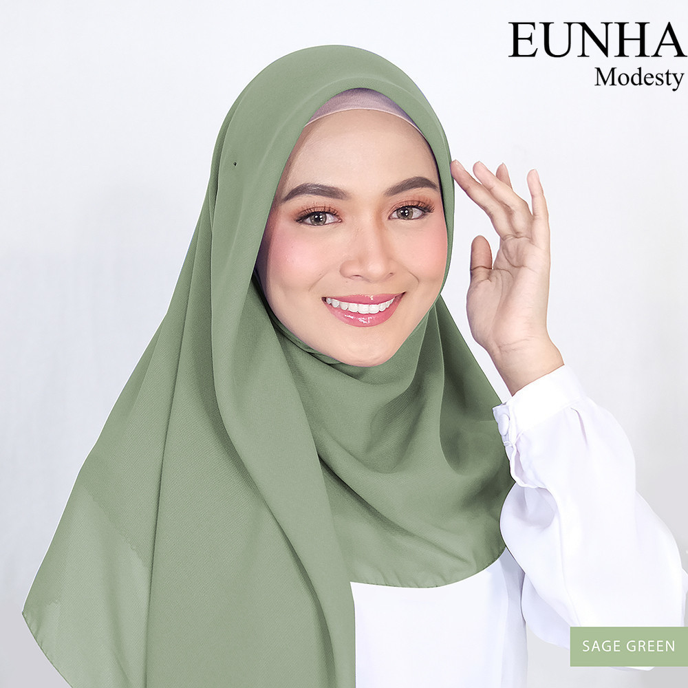 kerudung hijab segiempat bella square premium size 110x110 warna HIJAU SAGE
