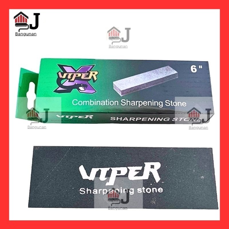 AJB - Batu Asah Gosok Ungkal Sharpening Stone VIPER 6 Inch Batu Ungkal