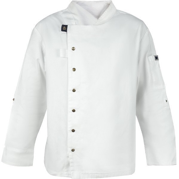 Baju Chef Jacket Koki Chef Seragam Koki Premium Baju koki Restoran - Putih, XS
