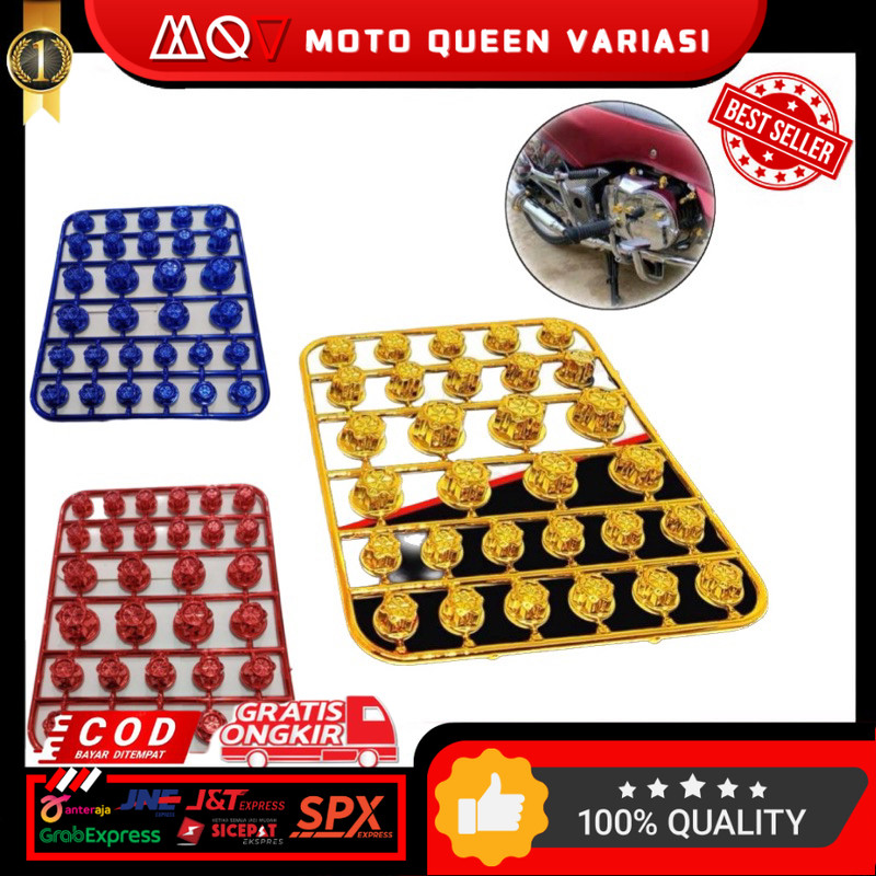 MONEL tutup baut / COVER BAUT LOWER / MONEL BAUT / BAUT VARIASI probolt / Cover Baut full warna Baby