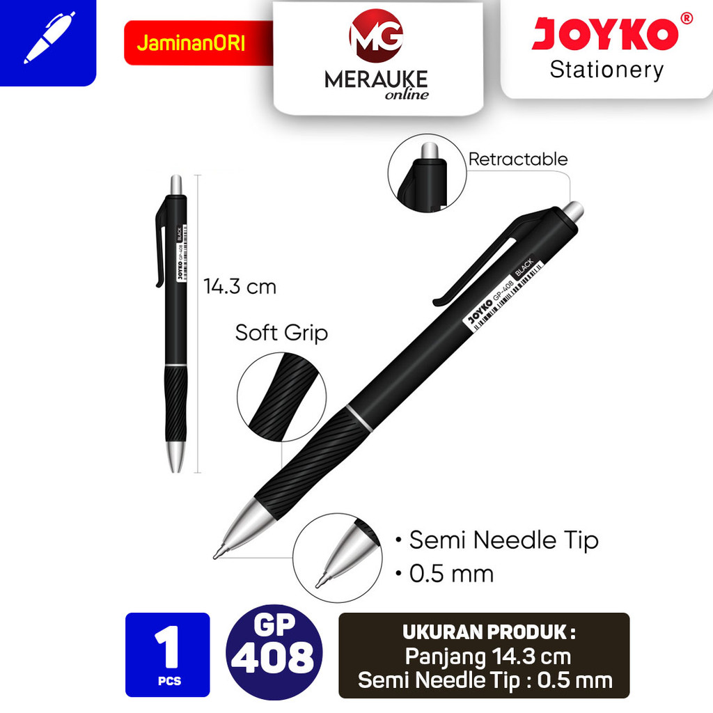 

Joyko Gel Pen Pulpen Pena GP-408 0.5 mm