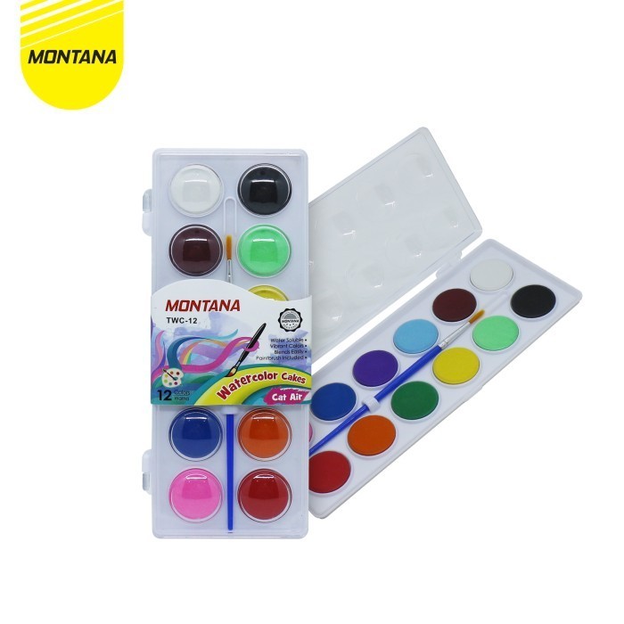 

Montana WaterColor Cake 12 Cat Air Murah Set 12 TWC-12