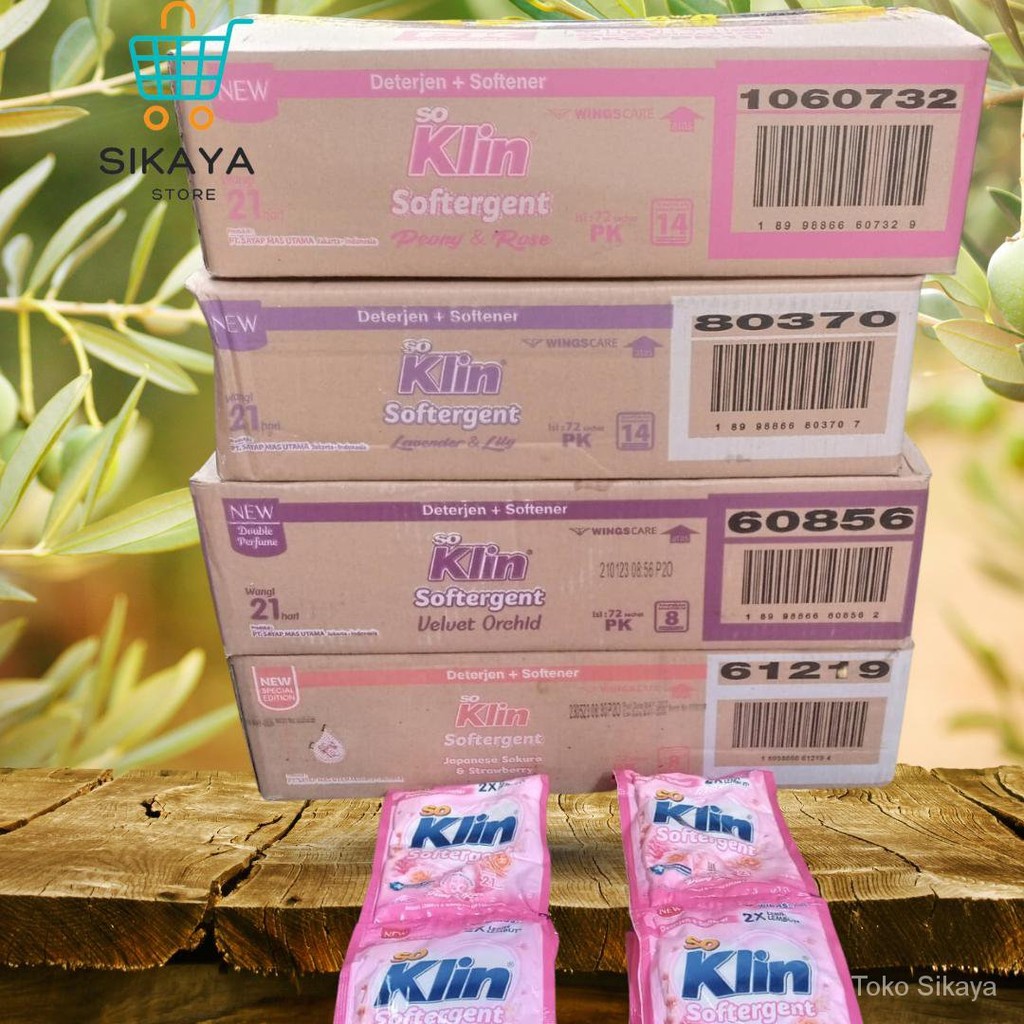 

1 DUS DETERGENT Soklin eceran 1000 DETERJEN BUBUK 41 grm ISI 72PCS