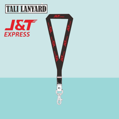 TALI LANYARD J&T EXPRESS LOGO - TALI ID CARD LOGO J&T EXPRESS GANTUNGAN KUNCI GANTUNGAN FLASHDISK GA