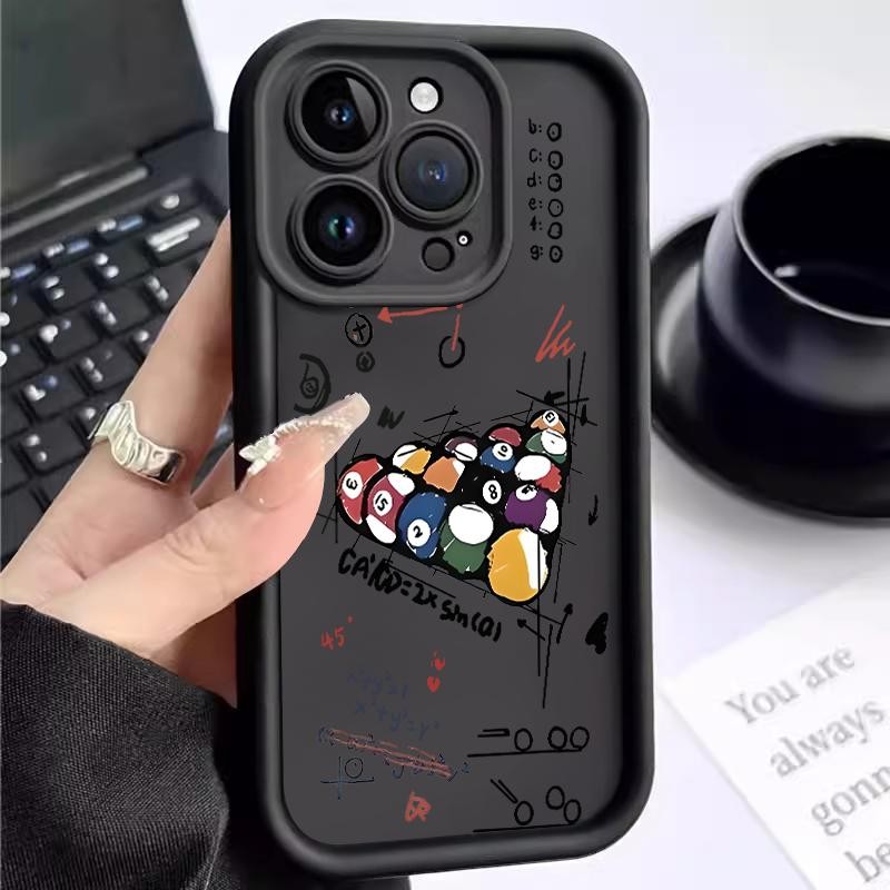 Casing For OPPO A38 A31 2020 A32 A33 2020 A35 2021 A36 Camera Protective Soft TPU Billiards Simple C