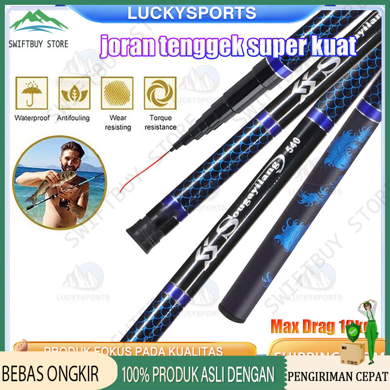 Joran Tegek 2.7M-7.2M Joran Pancing Fishing Pole Fishing Rod / joran tegek super kuat 10kg / tegek h