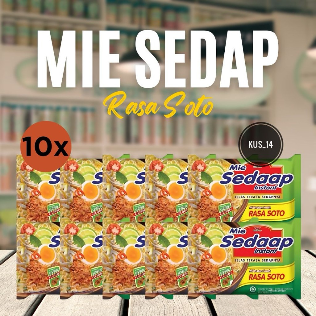 

MIE SEDAAP SOTO ISI 10 MURAH