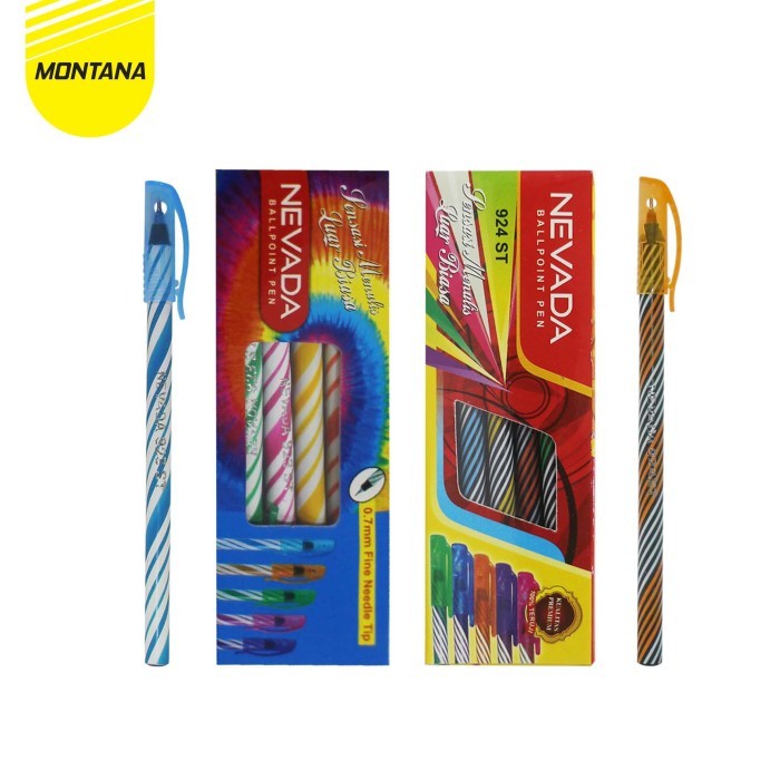 

MONTANA Pulpen Pena Fine tip Ballpoint Pen Motif Random Alat Tulis Pulpenmurmer
