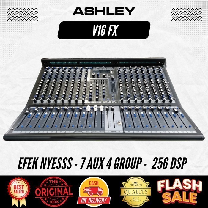 Mixer 16 Channel Ashley V16FX Original Original