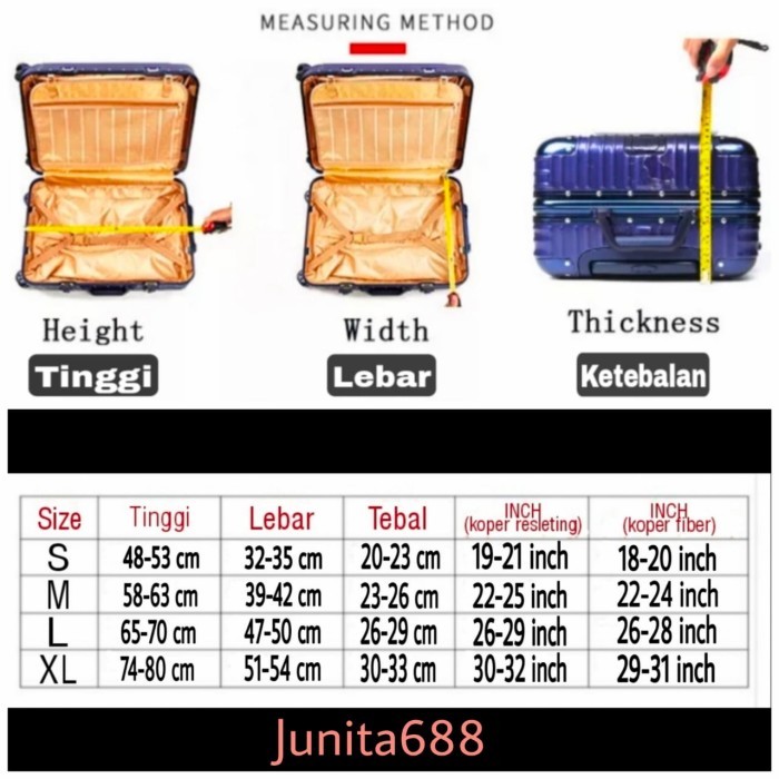 Sarung PELINDUNG koper motif ELASTIS/Cover koper stretch - Ungu tua, XS