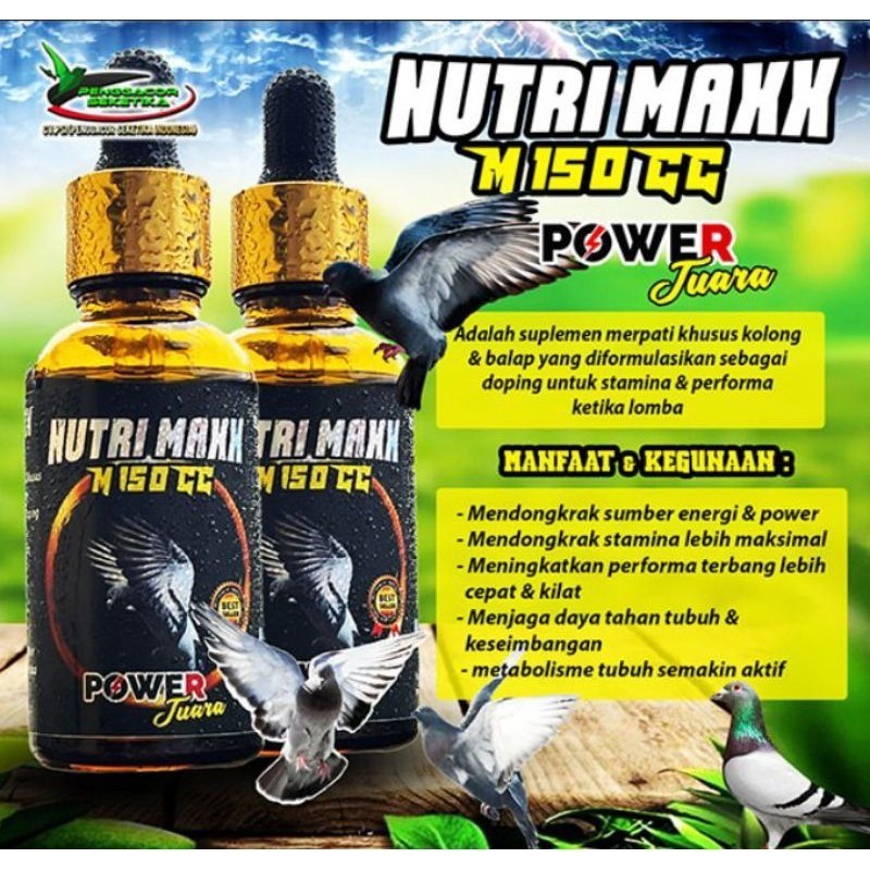 Nutrimaxx Merpati M 150 Cc Vitamin Merpati Juara suplemen merpati khusus kolong