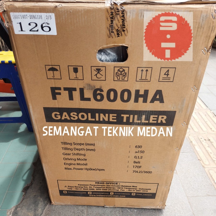 promo 10-10 MURAH LEBAY FTL600HA MESIN TRAKTOR BAJAK SAWAH KEBUN MINI TILLER FIRMAN FTL 600 HA