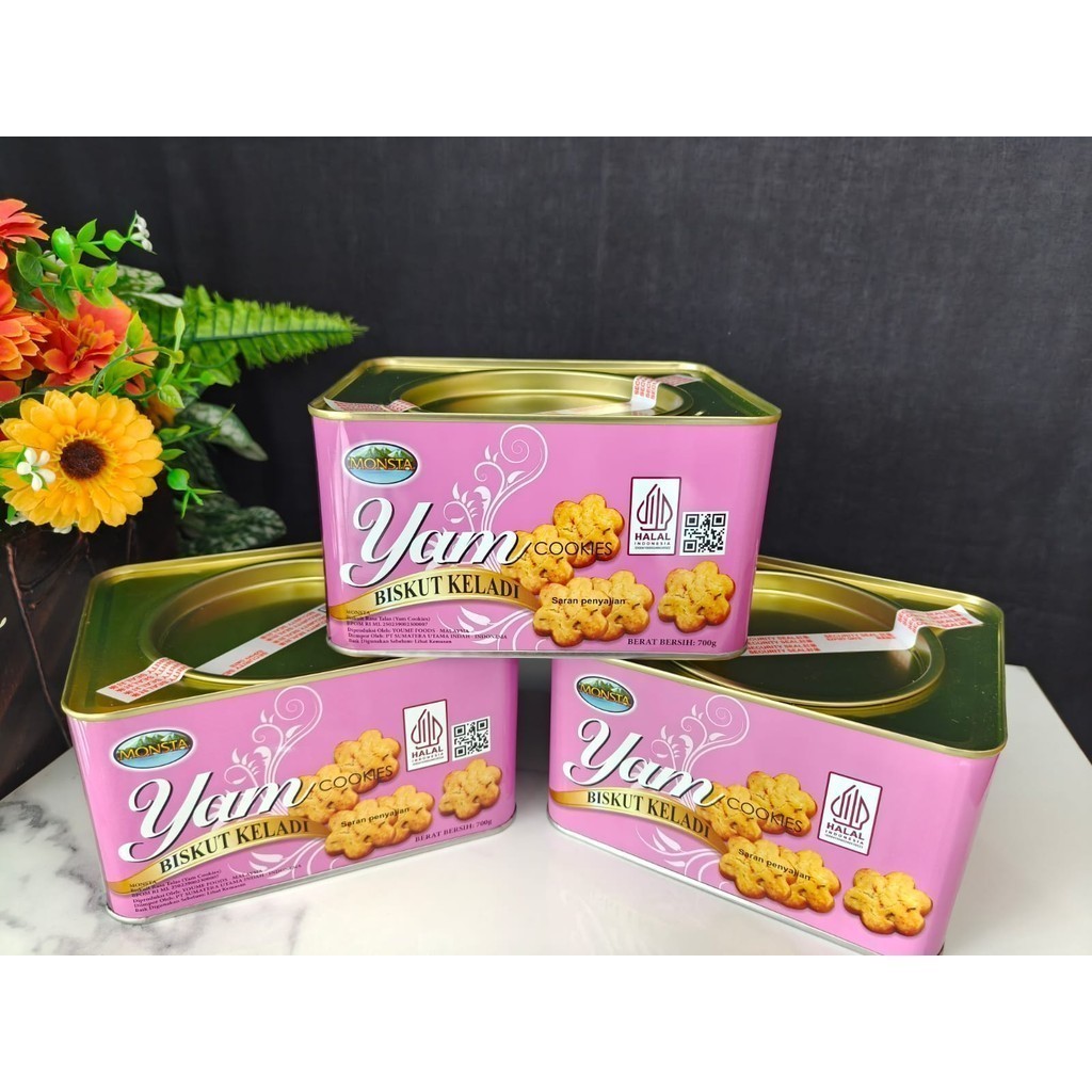 

MONSTA YAM COOKIES | YAM COOKIES BISKUIT KELADI | TARO BISKUIT 700 GRAM CEMILAN ENAK
