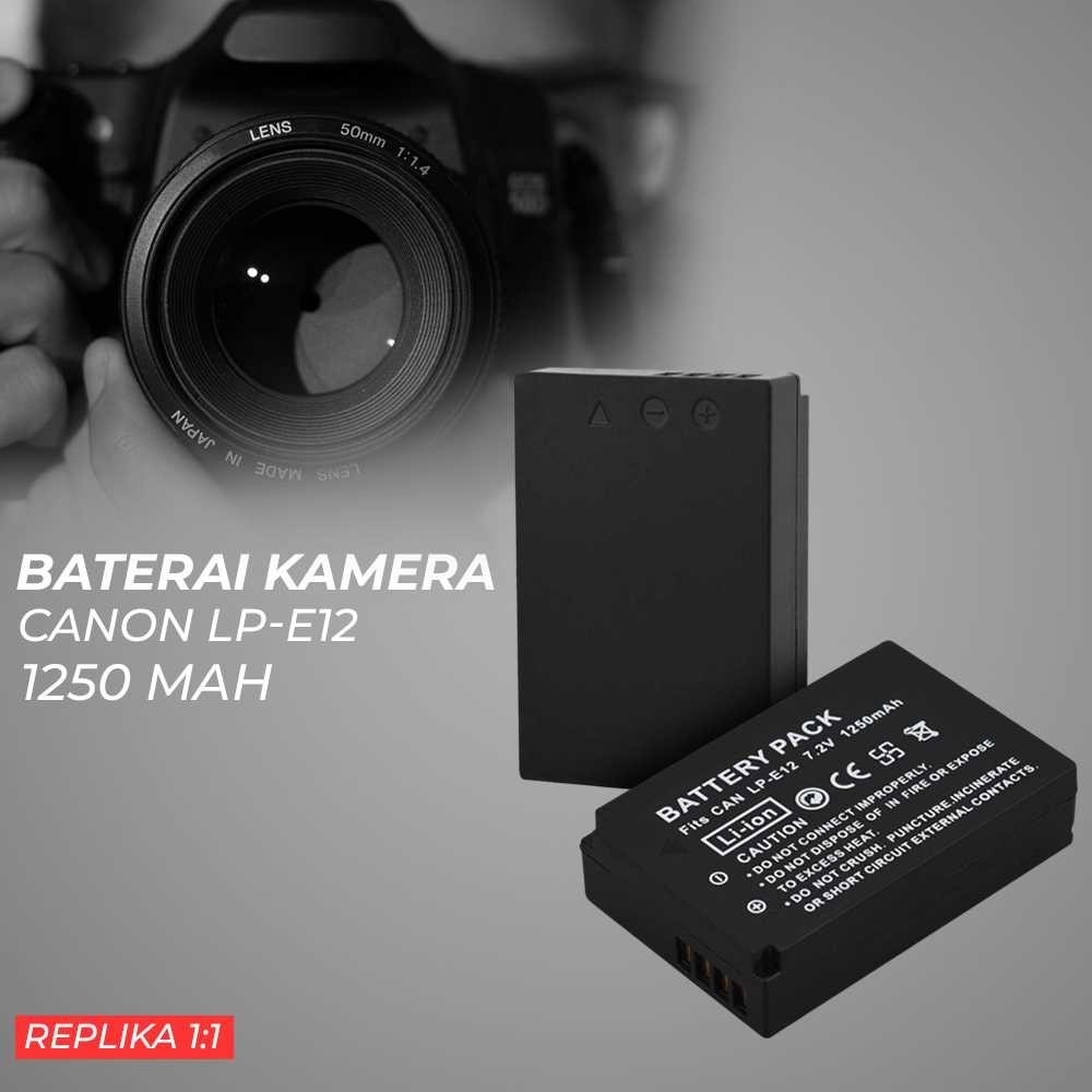 ( Ks1 ) Baterai Camera Canon 1250mAh (Replika 1:1) - LP-E12