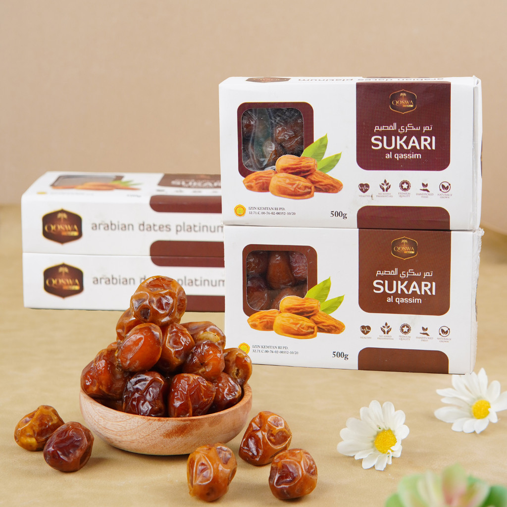 Qoswa Kurma Sukari Al Qassim 1kg Asli Premium