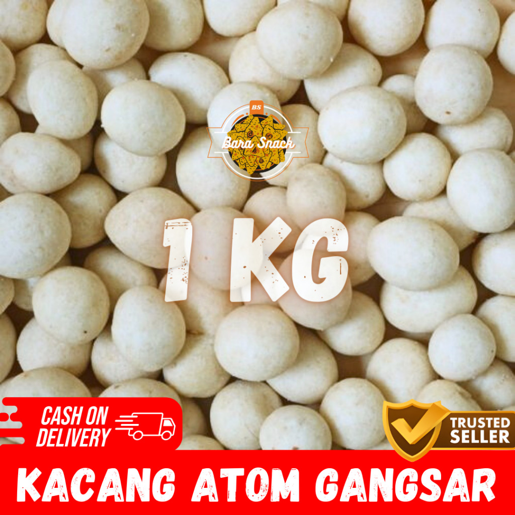 

[ 1KG ] Kacang Atom Gangsar / Kacang Sanghai Renyah / Camilan Snack Kiloan Murah -B