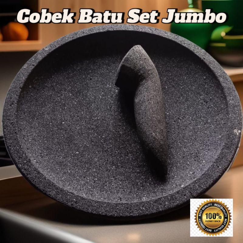 Cobek Batu Asli magelang dan Ulekan Jumbo