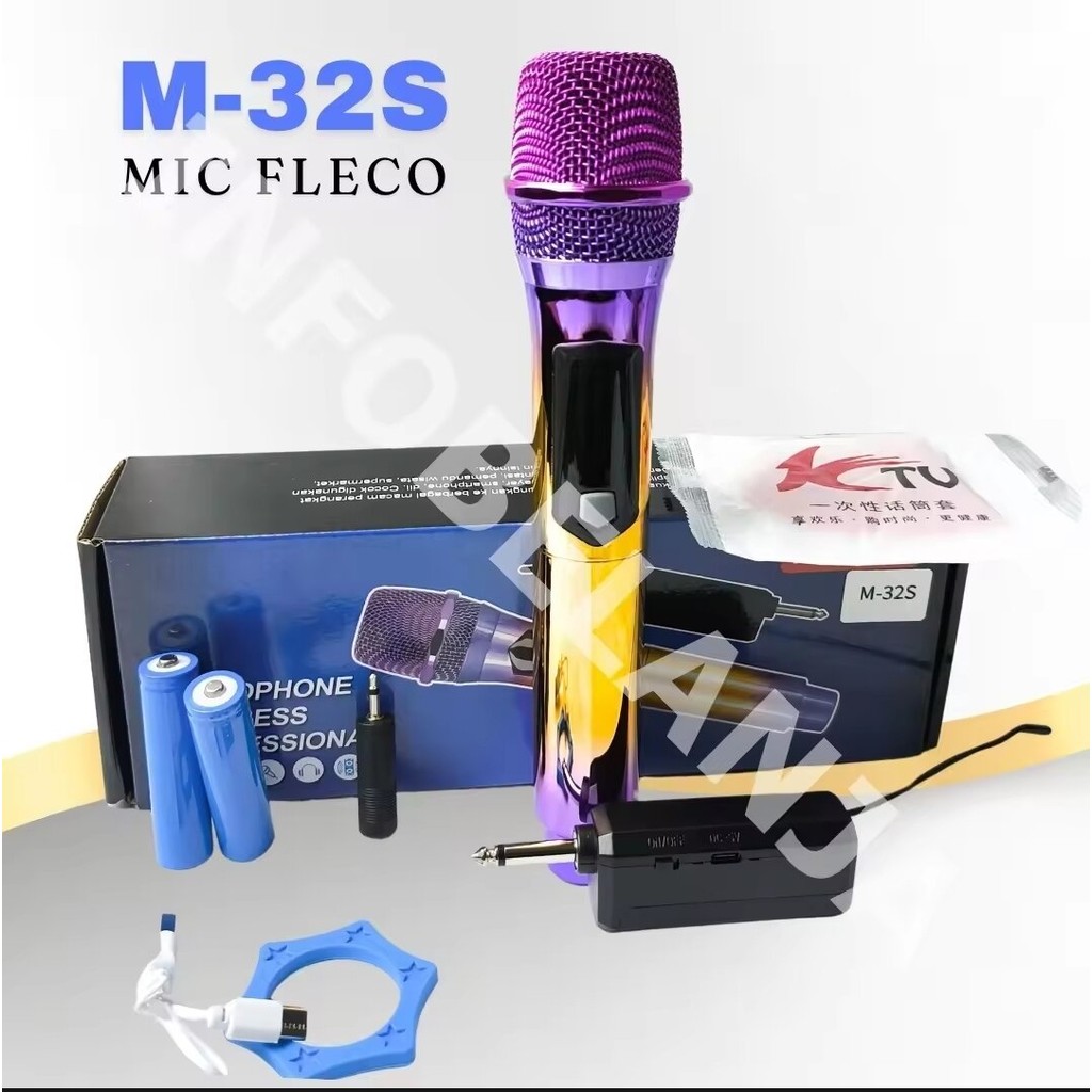 SERBA COD MIC WIRELESS BLUETOOTH KARAOKE PELANGI SUARA BAGUS LED CAS SUARA BAGUS