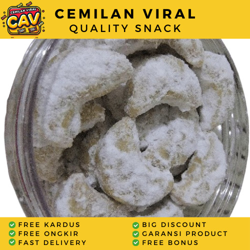 

CAV KUE SALJU 1kg Kue Putri Salju Kue Kering Kue Sabit Kue Lebaran Makanan Cemilan Viral