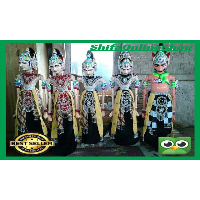 Paket Wayang Golek Pandawa Set Kualitas Bagus