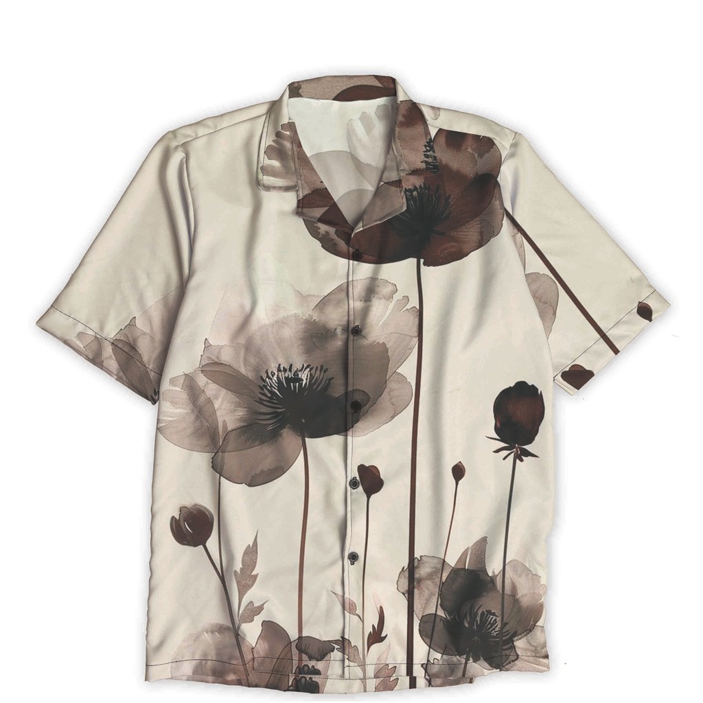 HOOK Kemeja Vintage Flower Fashion Print | HK011