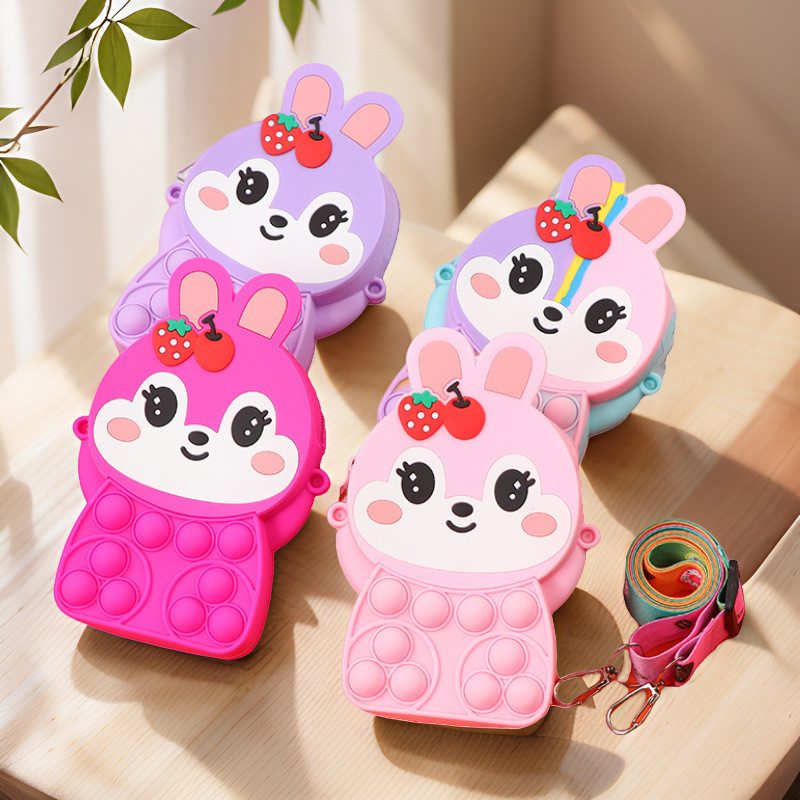 TAS SELEMPANG MINI RABBIT STRAWBERRY/VIRAL/ TIKTOK/ IMPOR/ FASHION/ KOTAK/LOTSO / TOY STORY / KOREAN