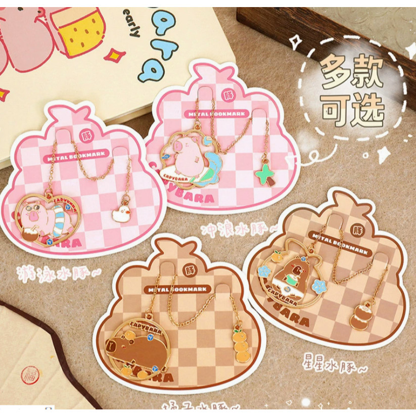

Pembatas buku Japan Bookmarker rantai capybara panda