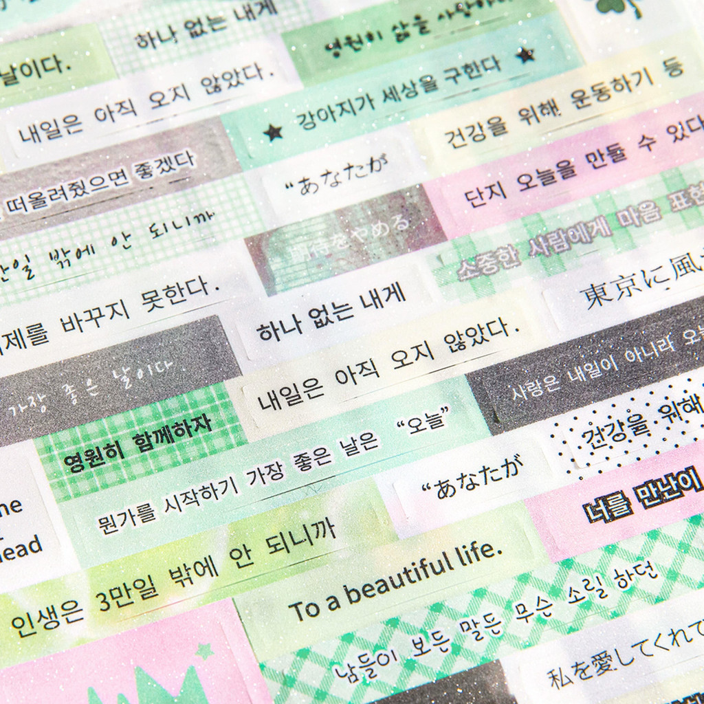 

3Sheets Character Element Set Series Stickers DIY Scrapbooking Stick Label Diary Stationery Album Decoration Journal School PET
