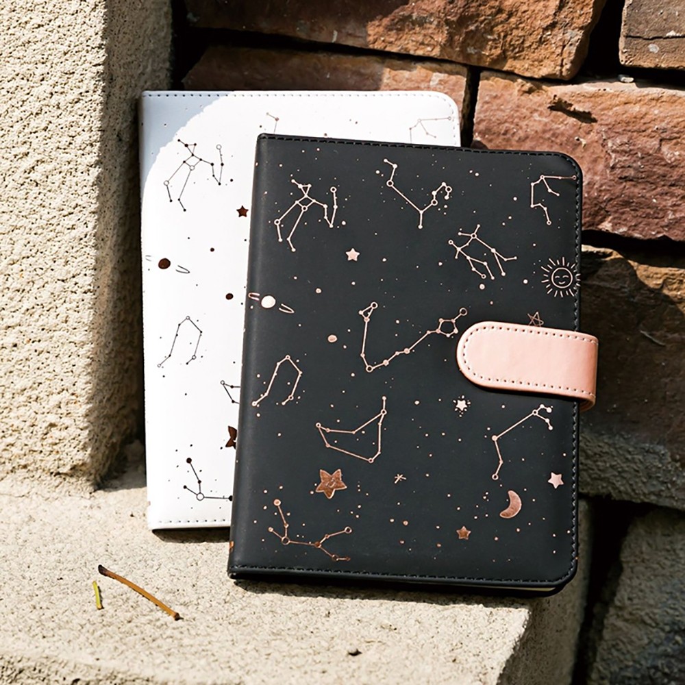 

[DOTDING] Buku catatan kerja A6 Notebooks diary garis PU Buku memo menulis jurnal tebal Notepad daily planner Buku tulis harian meeting kantor sekolah Kado hadiah gift A055