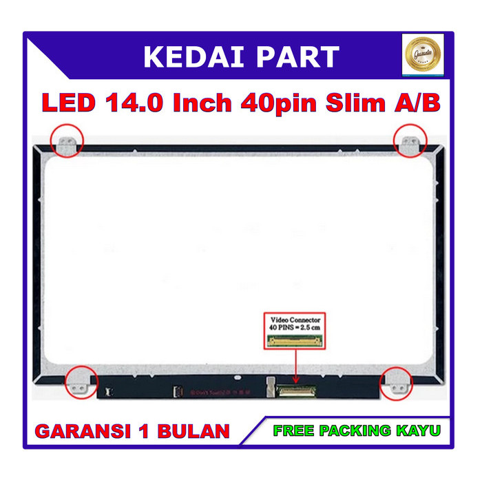LCD LED 14 Inch Slim 40 Pin