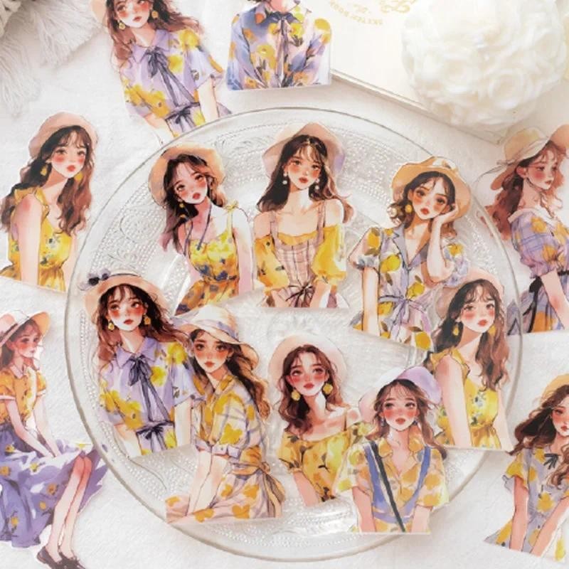 

Mr Paper, 1 style 180pcs/bag custom life series character sticker pack DIY handbook book decoration stickers kawaii