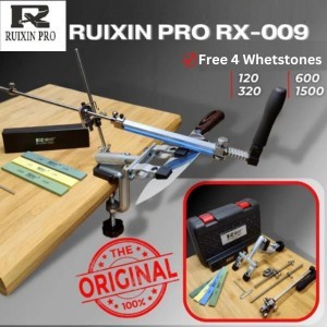 promo  -RUIXIN PRO RX009 PENGASAH PISAU GUNTING KNIFE SHARPENER + 4 BATU ASAH - RUIXIN+4 B.ASAH