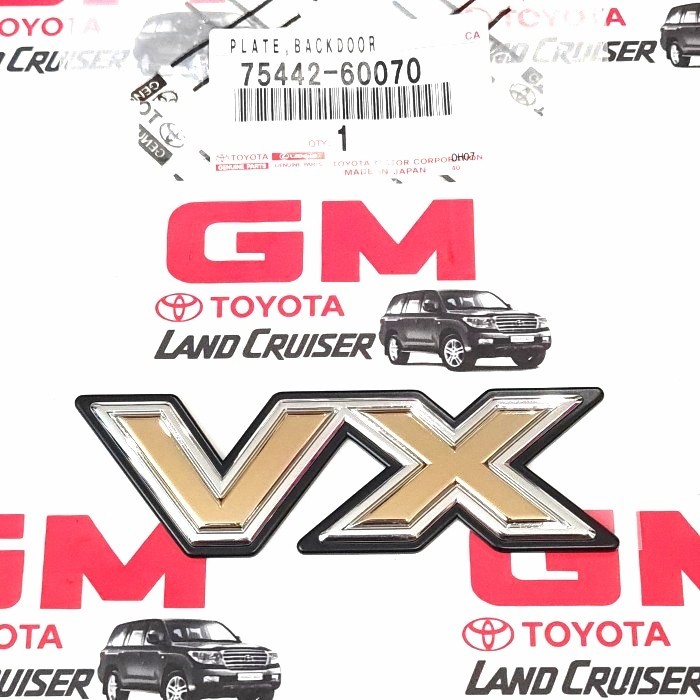emblem vx vx80 land cruiser ori orisinil 75442-60070