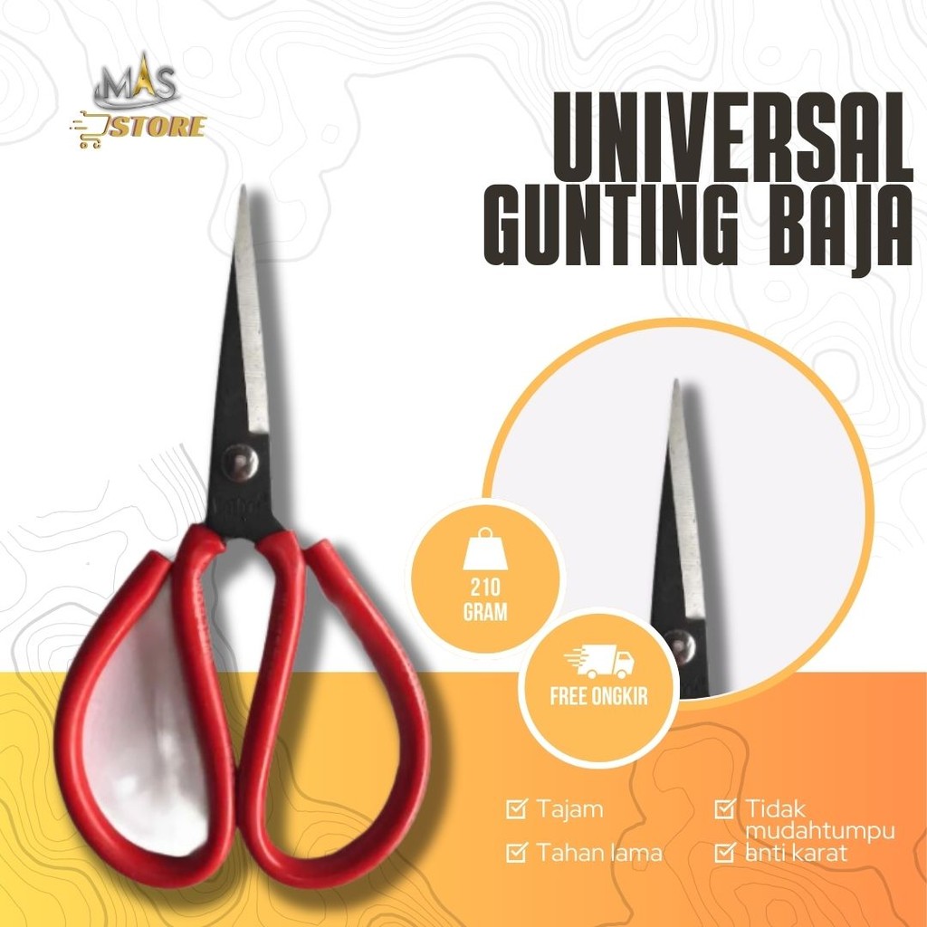 

Gunting Kodok Besar Talang Kain Seng 8" Inchi 21Cm Serbaguna ATS