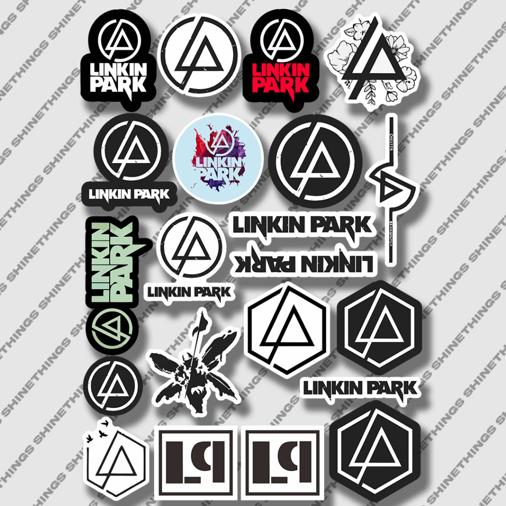 

Sticker helm aesthetic Band Linkin Park || stiker music band metal helm case hp laptop linkin park