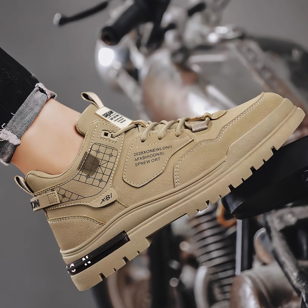 Sepatu Pria Hiking Kasual Sneakers Anti Slip Sepatu Lari Olahraga Cowok LV0687