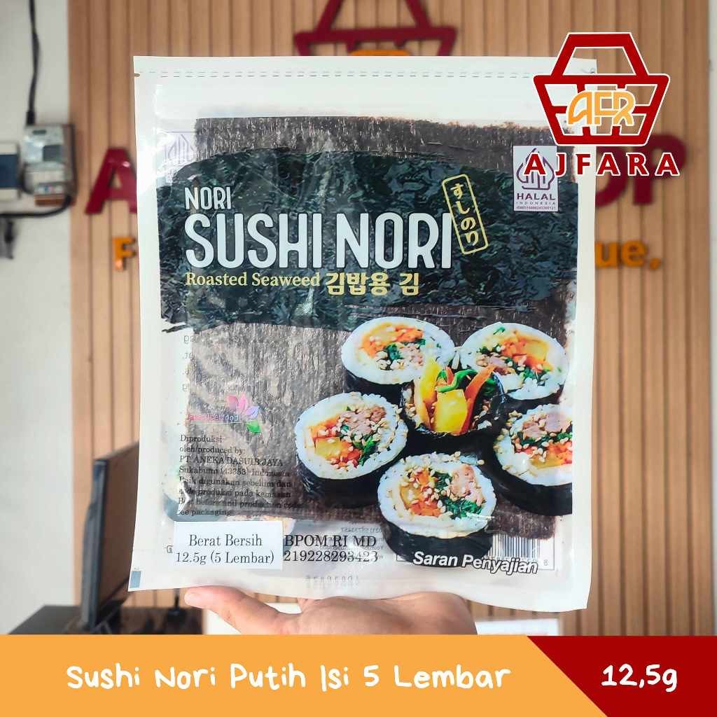 

Sushi Nori Putih Isi 5 Lembar