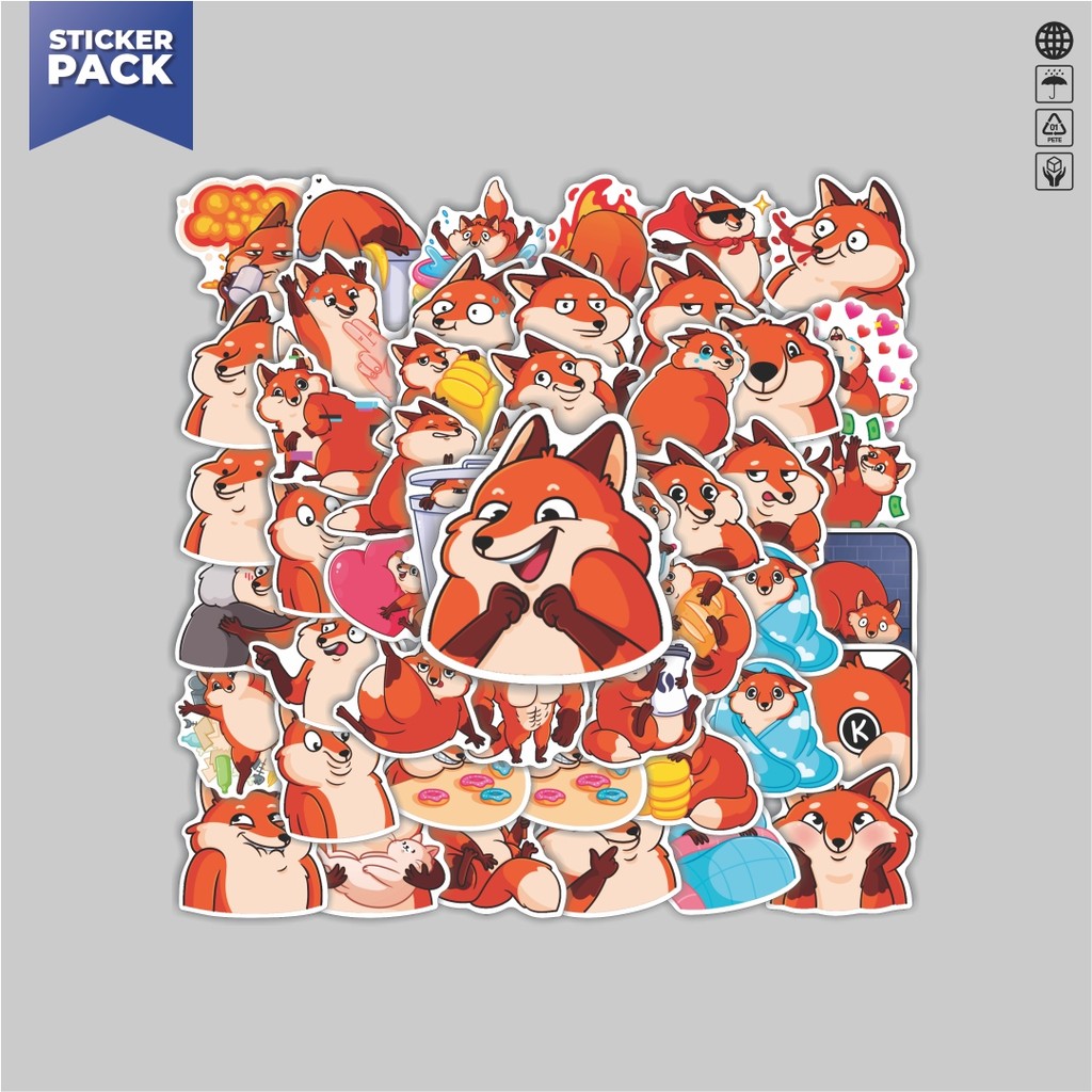 

[100PCS]Stiker Pack Stiker Hewan Kartun Sneaky Aesthetic Vinyl Anti Air Dekorasi Sticker Laptop Buku Journal Koper Helm Casing HP Gitar Helm Skateboard