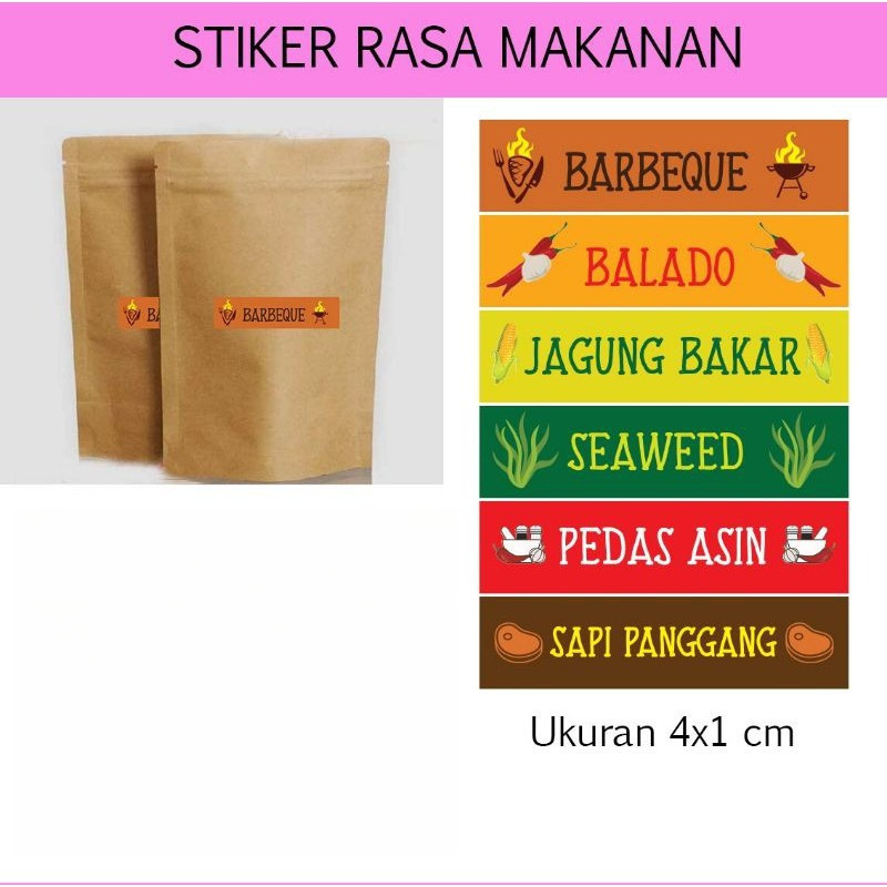 

Cetak Kilat - 50 PCS Stiker Nama Rasa Makanan
