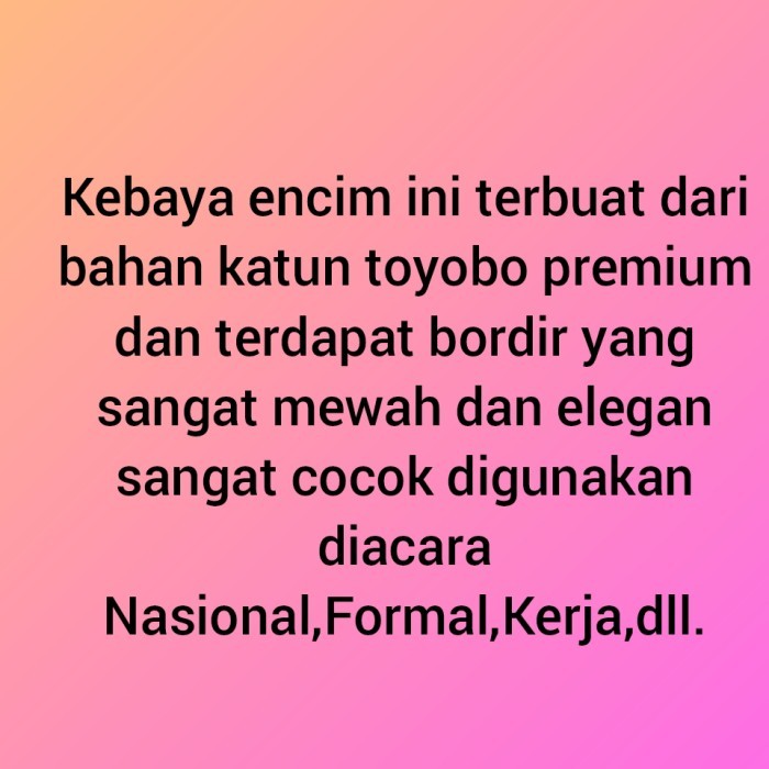 ✨LARIS✨ -atasan kebaya encim bordir polos/seragam acara formal/kebaya wanita lengan panjang - Putih,