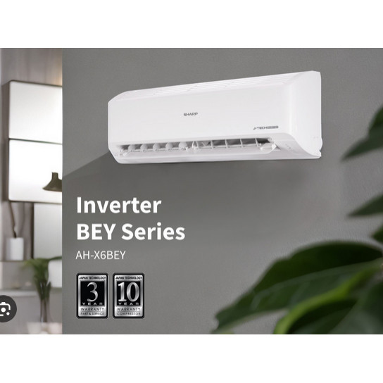 AC SHARP X10BEY | SHARP INVERTER 1PK HEMAT LISTRIK