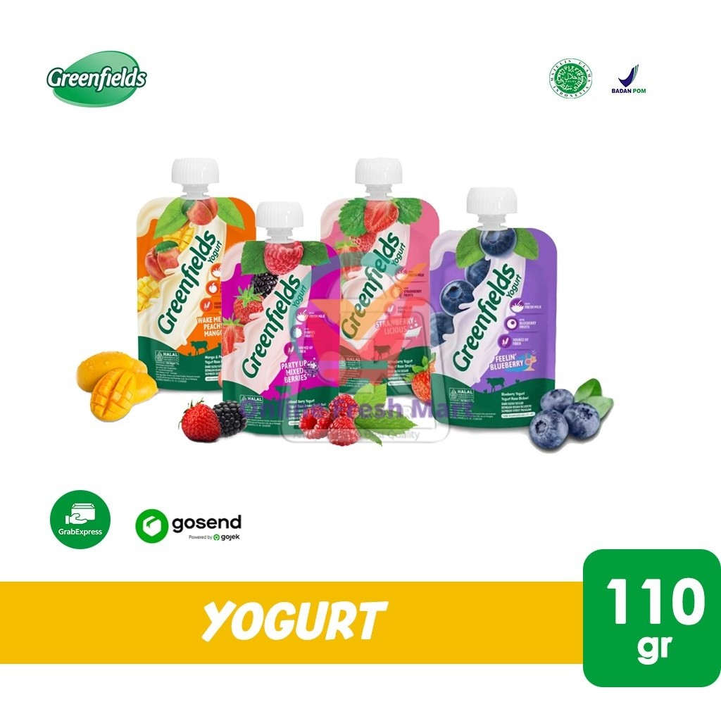 

Greenfields Yogurt Squeeze (Pouch 110gr) KHUSUS INSTANT - Online Fresh Mart Denpasar