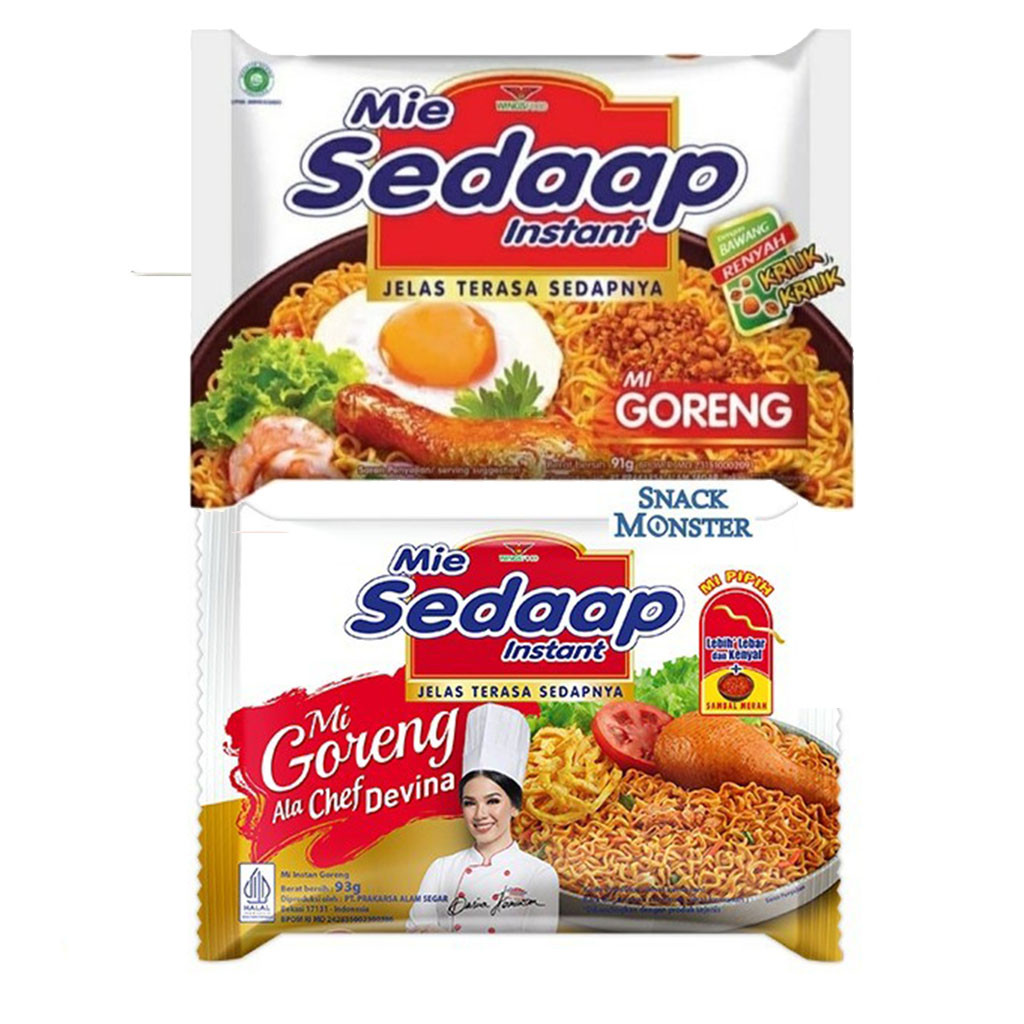 

Mie Sedaap Mi Instan Goreng Ala Chef - Netto 93 gr