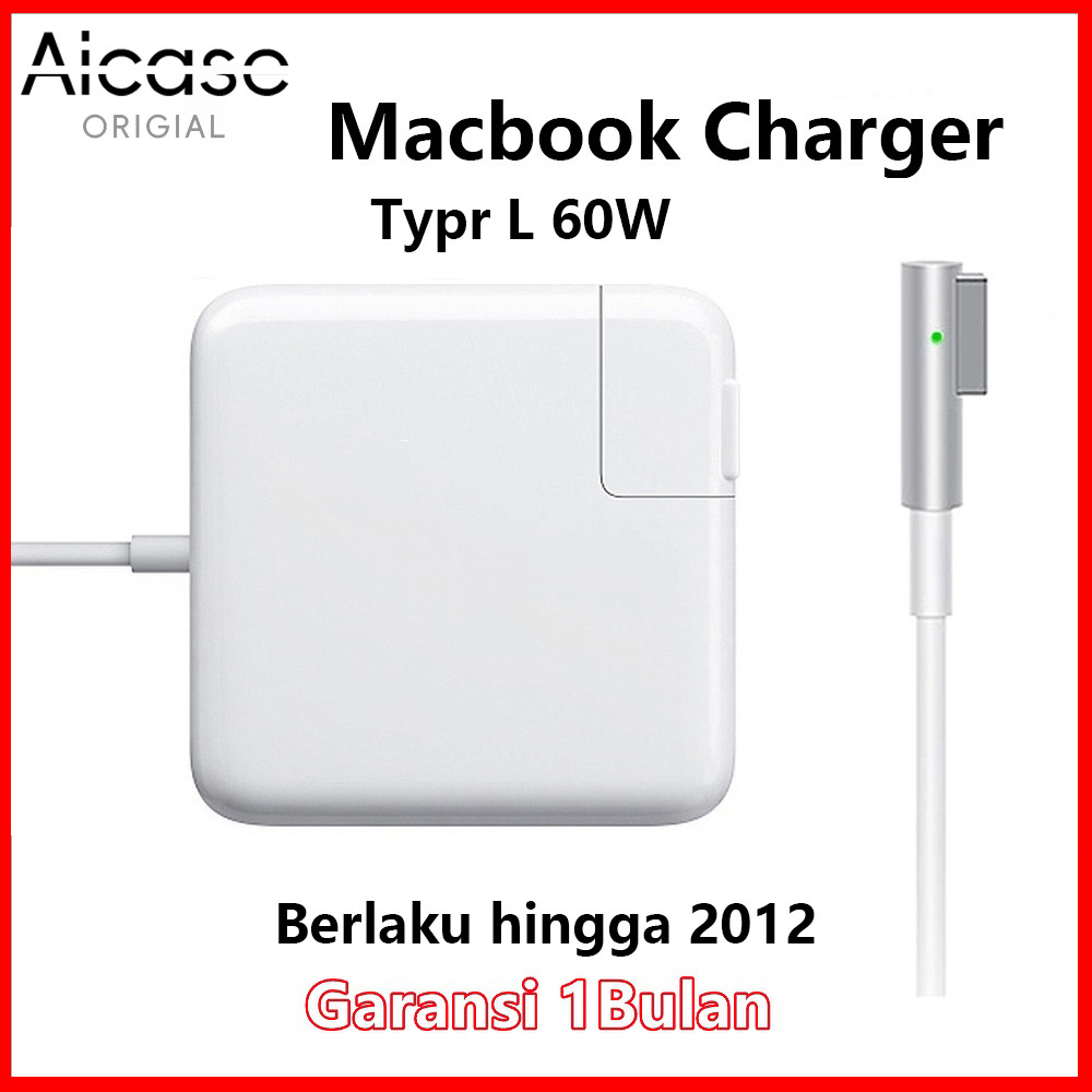 AICASC-Macbook Charger Type L 60W Mid  Adaptors Laptop Chargers 2006 2007 2008 2009 2010 2011 2012 1