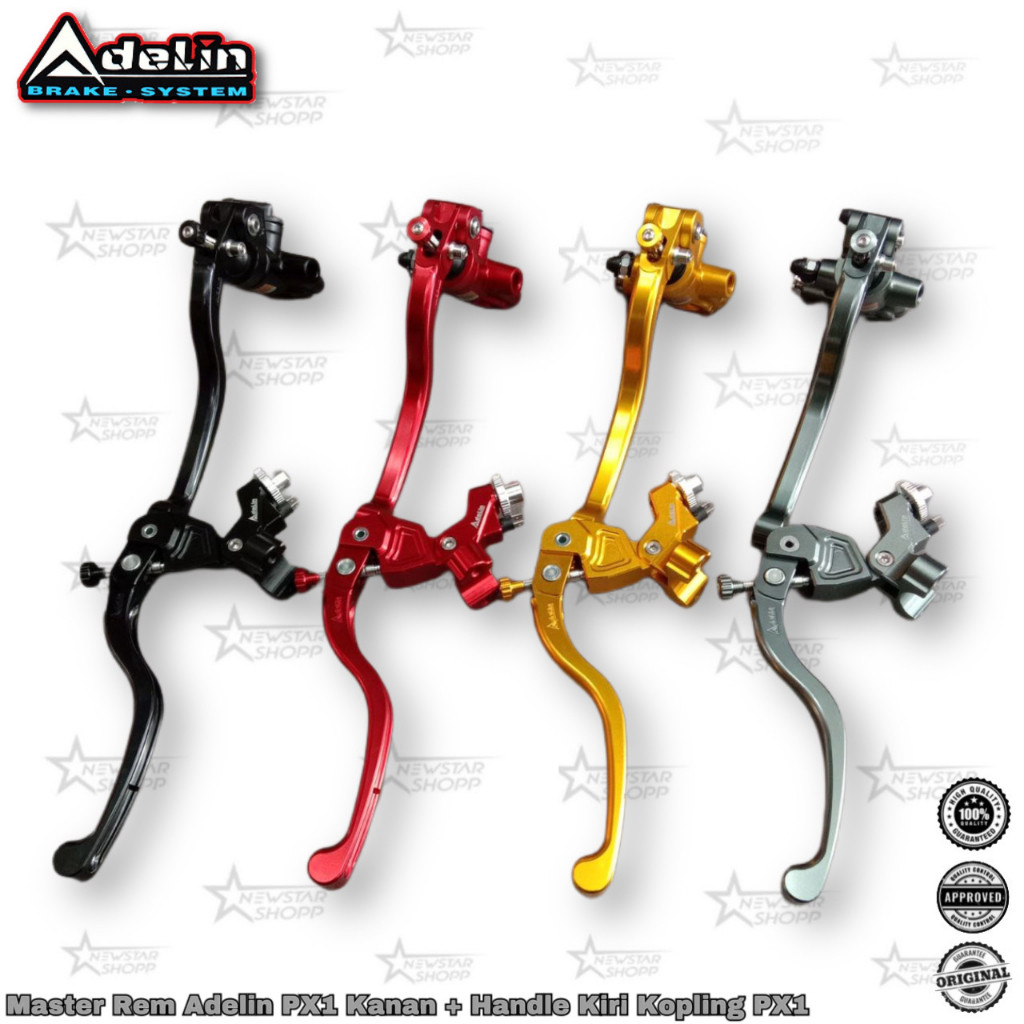 Master Rem Adelin PX1 Set Kanan Kiri Handle Kopling 17.5mm / 19mm Universal Original Adelin PX 1 17,