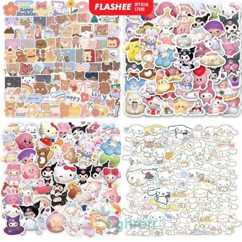 

Flashee Stiker Lucu Stiker Kartun Aesthetic Tahan Air Stiker Scrapbooking Stiker Album