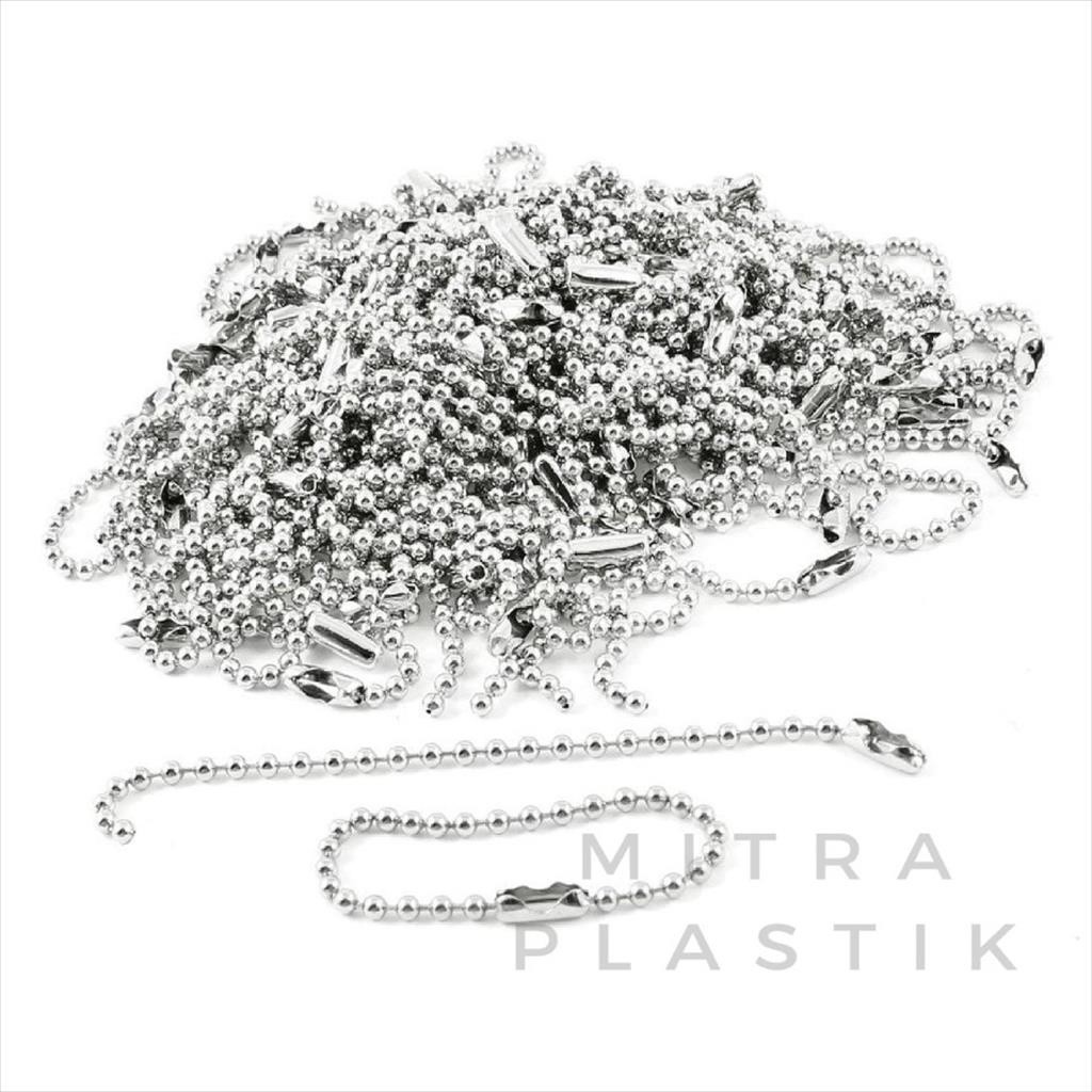 

Ready Rantai Hang Tag Biji Lada isi 100 pcs Tali Kuku Hangtag Nikel