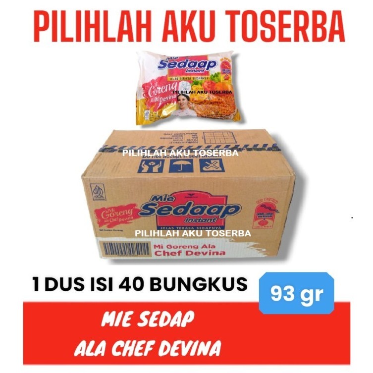 

Mie Instant MIE SEDAAP GORENG ALA CHEF DEVINA - ( Harga 1 DUS )