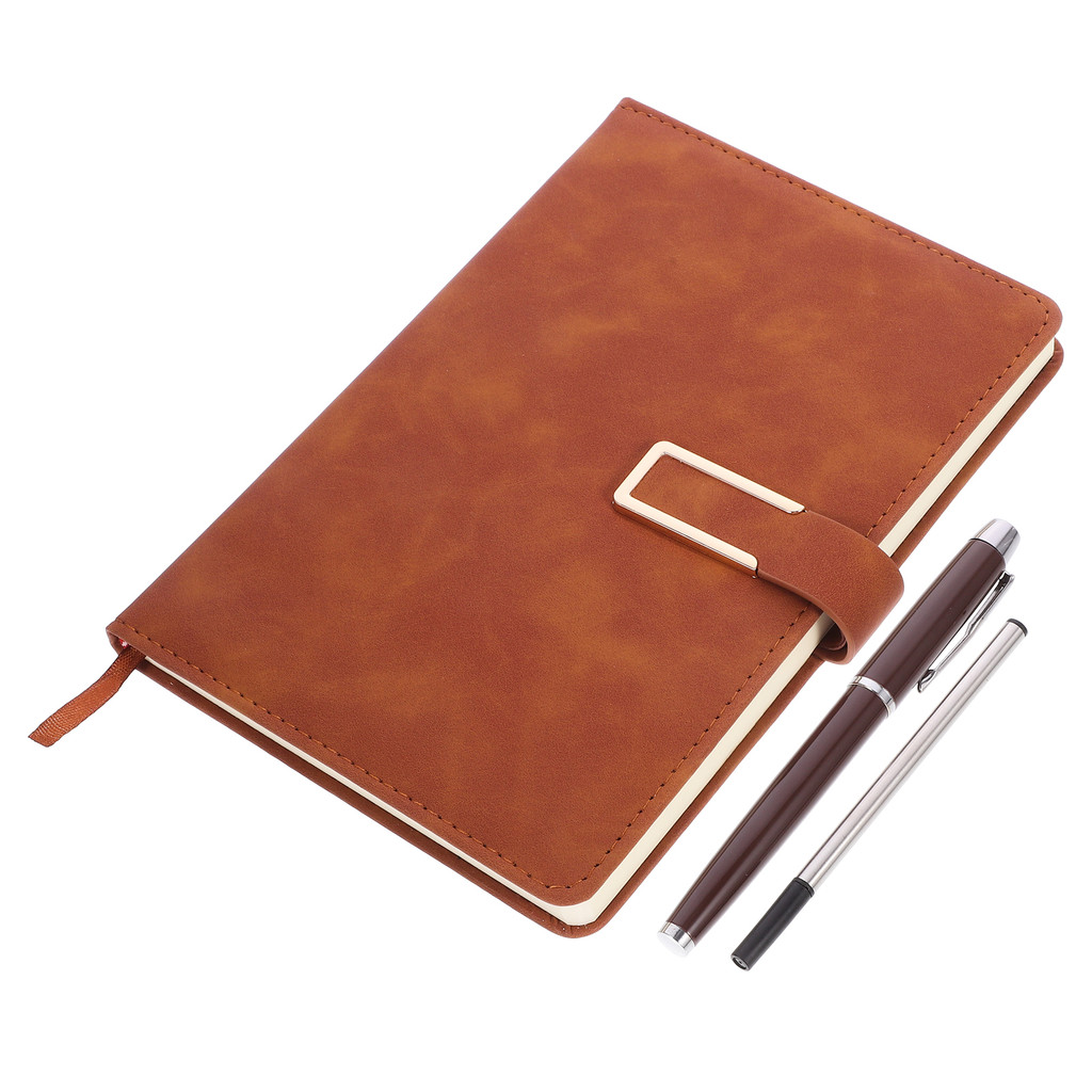 

Notebook Pen Set Multi-function A5 Brown Agenda Journal Business Daily Planning Notebooks for Work Office Travel
